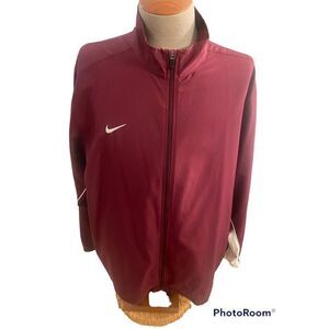 Nike Dri-Fit Men’s Front Zip All Weather Jacket Maroon Size XXL